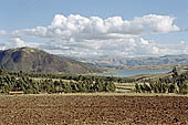 Cultivated wide plateau in the Chinchero   Cusco region
